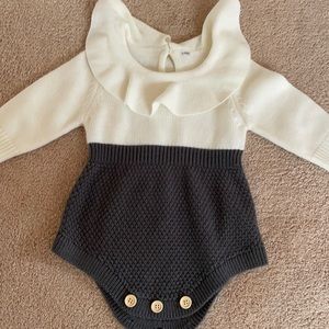 Lightly worn, sweater romper